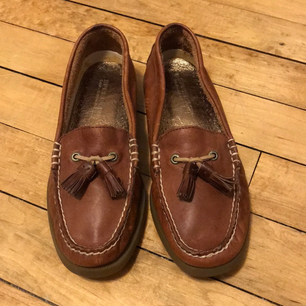 Sperry Brown Topsider Eden Tassel Loafer 8